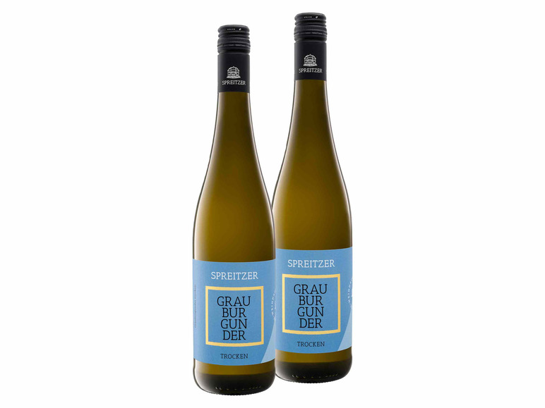 2 x 0,75-l-Flasche Spreitzer Grauburgunder QbA trocken, Weißwein