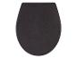 Mattschwarzer Toilettensitz