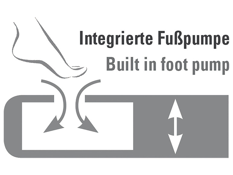 Gehe zu Vollbildansicht: HIGH PEAK Luftbett »Cross Beam extra long«, mit integrierter Fußpumpe - Bild 6
