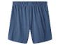Blaue Herren-Shorts mit elastischem Bund.