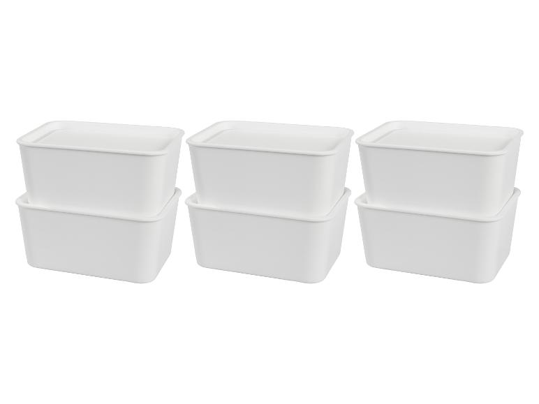 W5 Boxen mit Deckeln, 3er-Set.