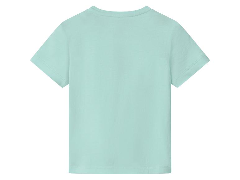 Hellblaues kurzärmeliges Kinder-T-Shirt, Rückansicht