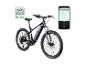 Elektrisches Mountainbike mit Navigations- und Routeninformations-App.
