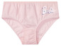 Rosa Unterhose mit Barbie-Logo.