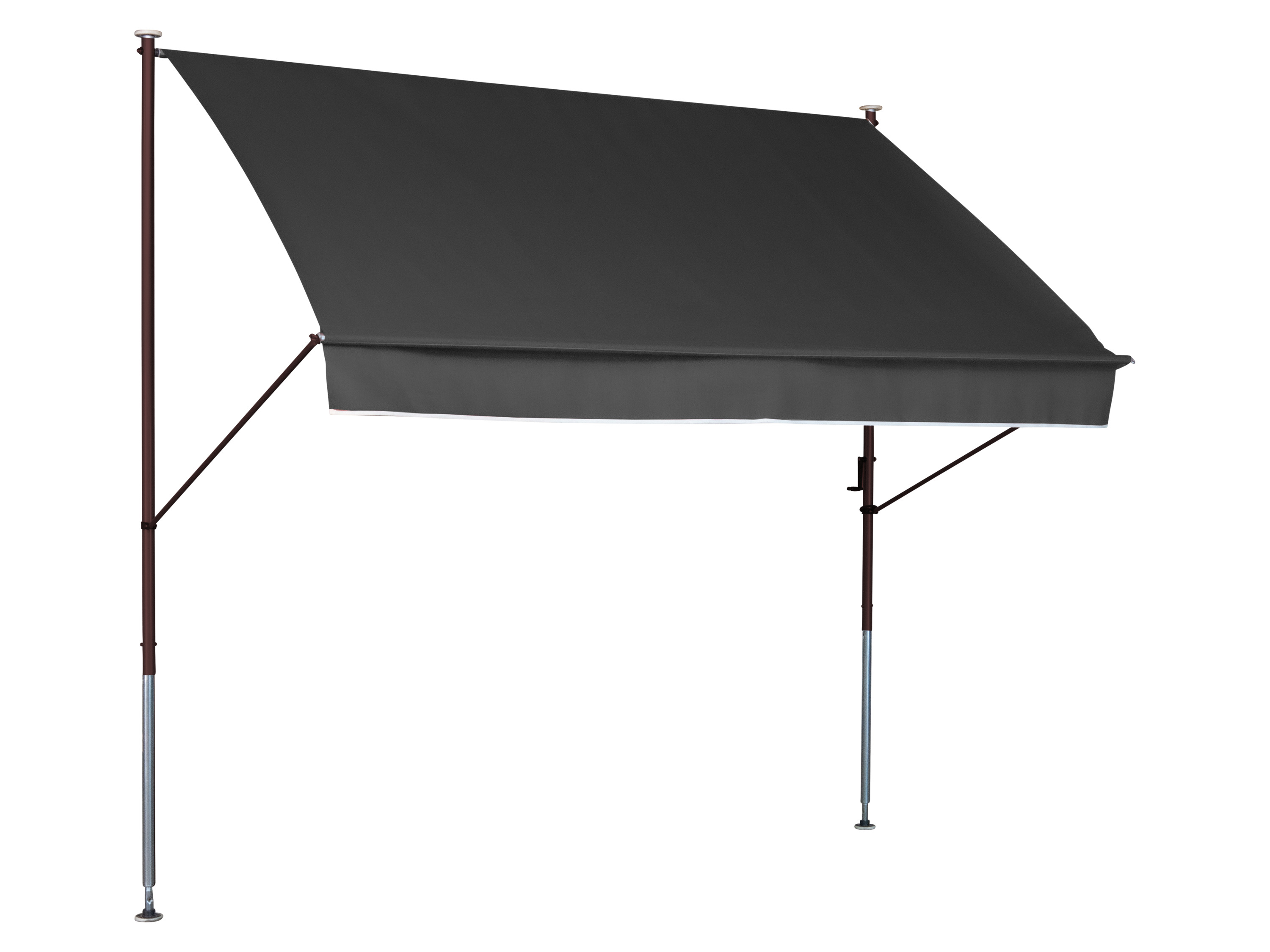 Angerer Klemmmarkise (Dunkelgrau, 400 cm breit) | 04021093032033
