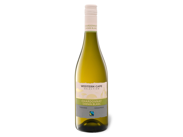 Gehe zu Vollbildansicht: FAIRTRADE Chardonnay Chenin Blanc Western Cape trocken, Weißwein 2021 - Bild 1