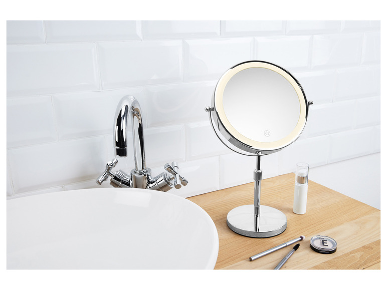 Gehe zu Vollbildansicht: CIEN Beauty Kosmetikspiegel, dimmbarer LED-Lichtrand - Bild 8