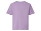 Einfaches lila Kurzarm-T-Shirt, Rückansicht