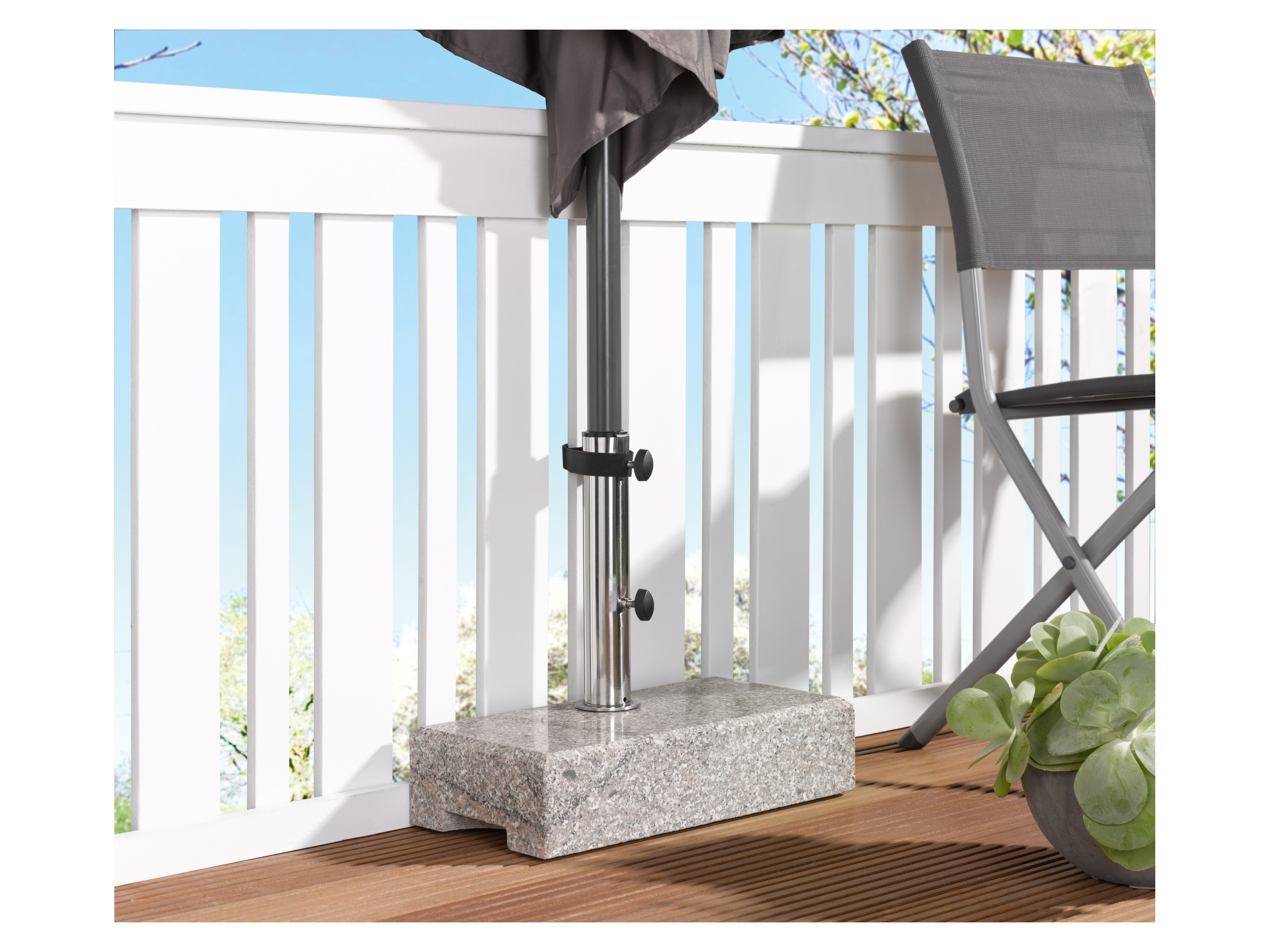 LIVARNO Balcony Umbrella Stand Granite 2