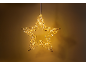 Sternförmige Lichtdekoration mit warmweißen LED-Lichtern