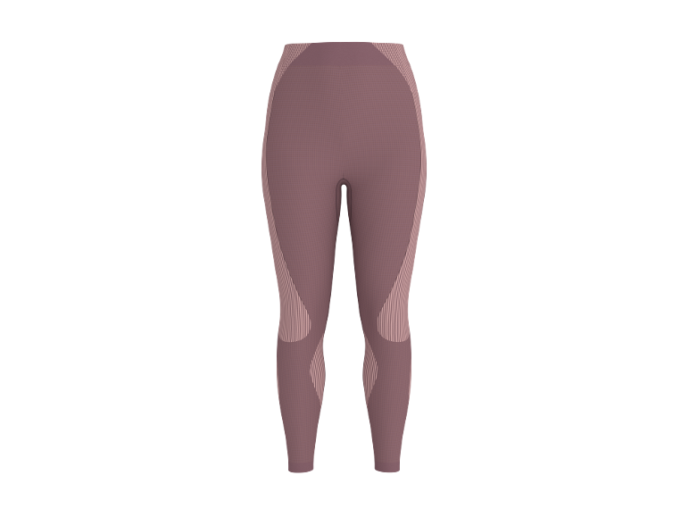 Dunkelrosa Sportleggings mit strukturierten Einsätzen