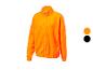 Orangene Sportjacke mit Reißverschluss, weitere Farben verfügbar.