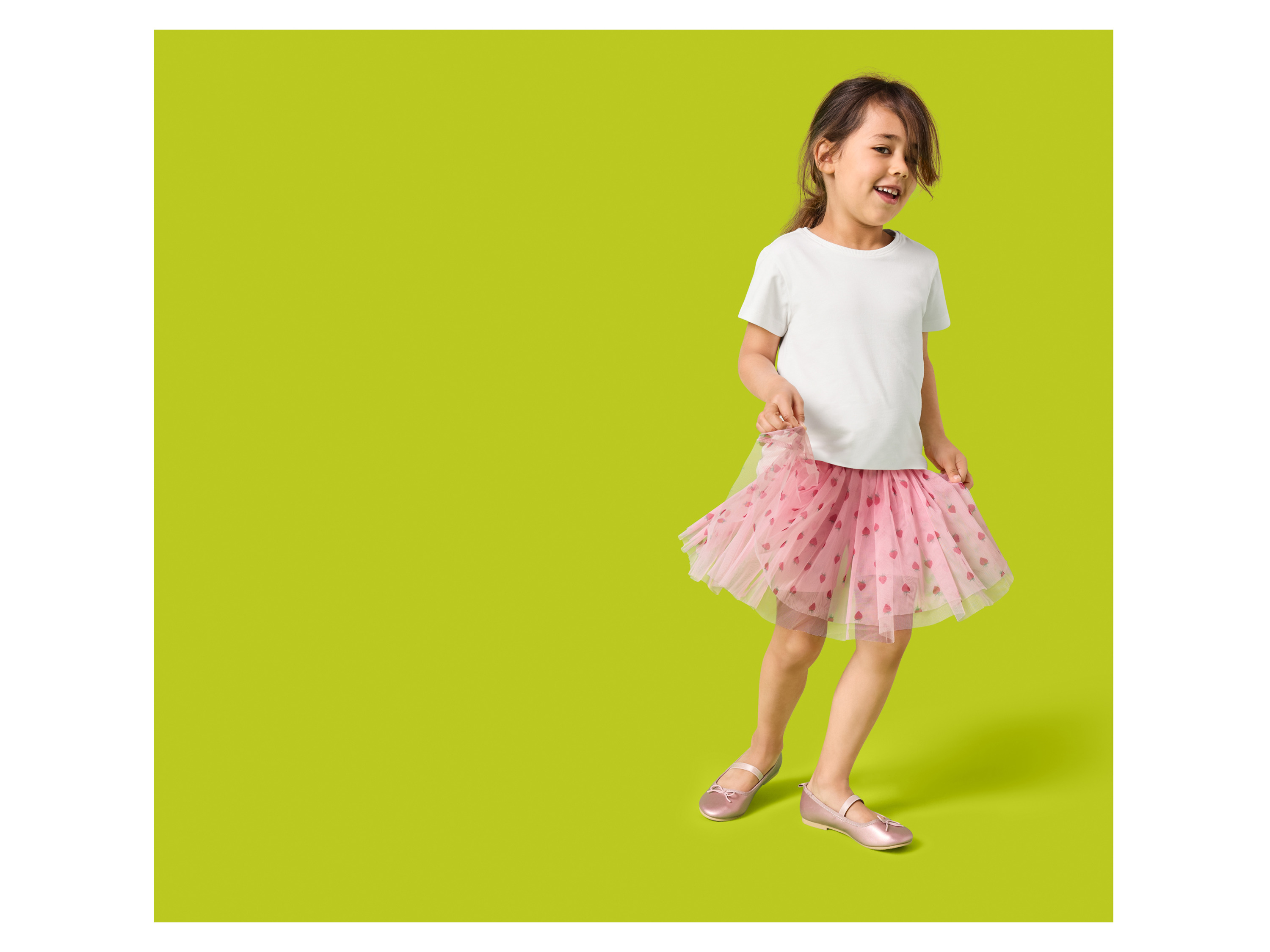 LUPILU® Kinder Tüllrock mit Shorts (Rosa, 98/104) – Bild 2 von 4