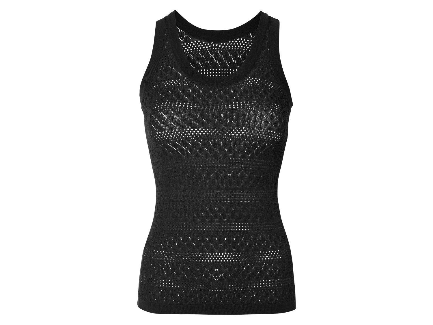 esmara® Damen Top Strick (Schwarz, L(44/46)) | 04335747025723