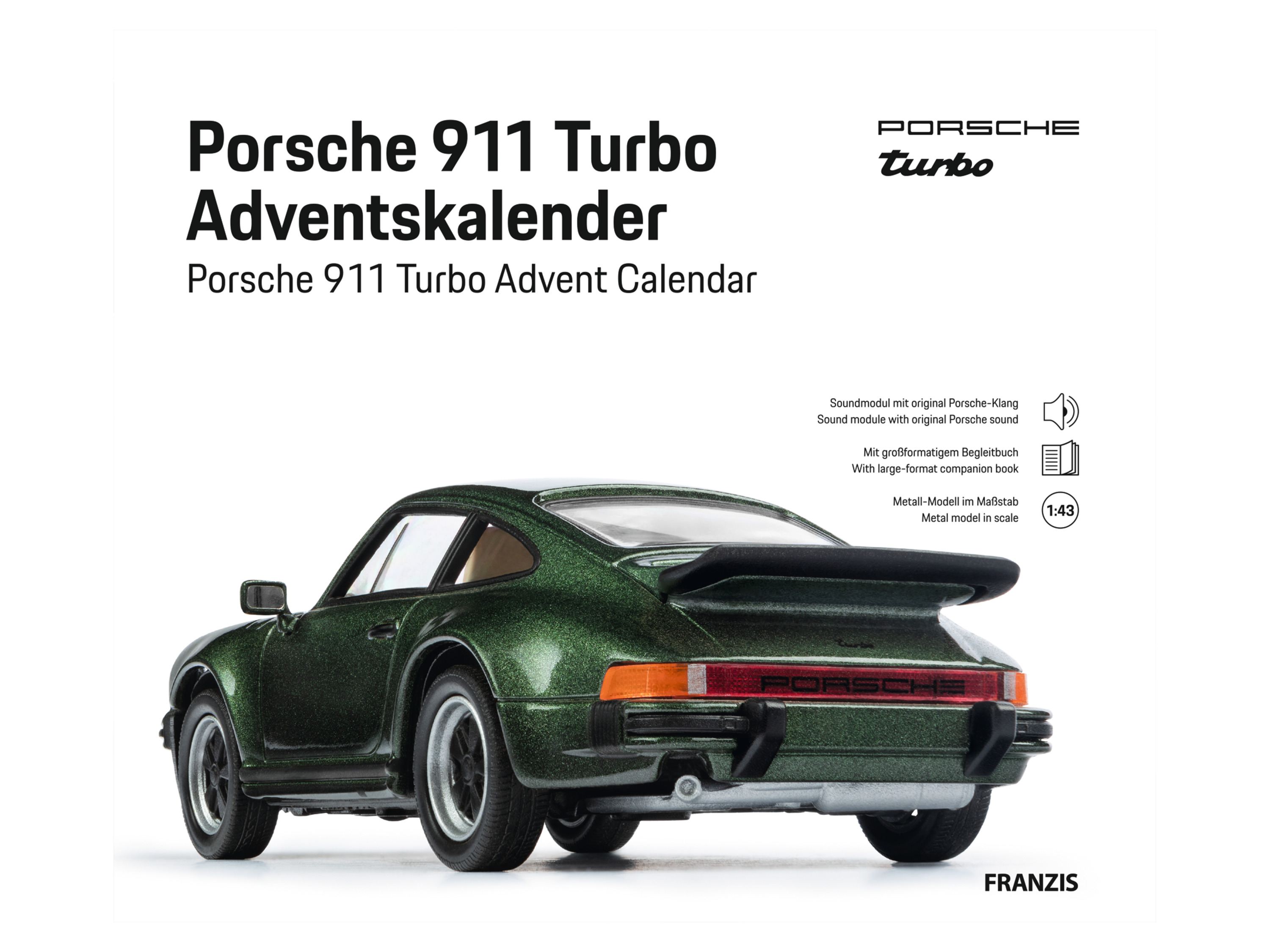 FRANZIS Porsche 911 Turbo Adventskalender 1:43 3