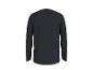 Schwarzes Herren-Langarmshirt, Rückansicht.