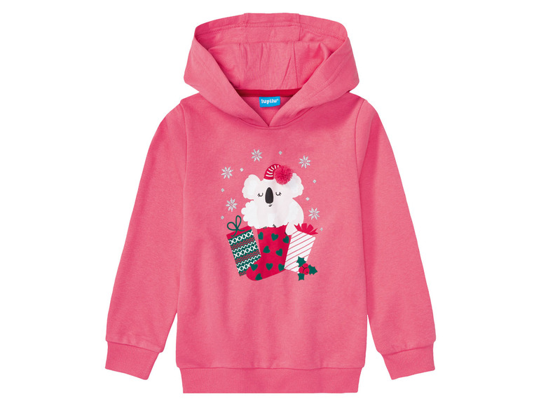 Gehe zu Vollbildansicht: lupilu® Kleinkinder Mädchen Sweatanzug mit Weihnachtsmotiv - Bild 4