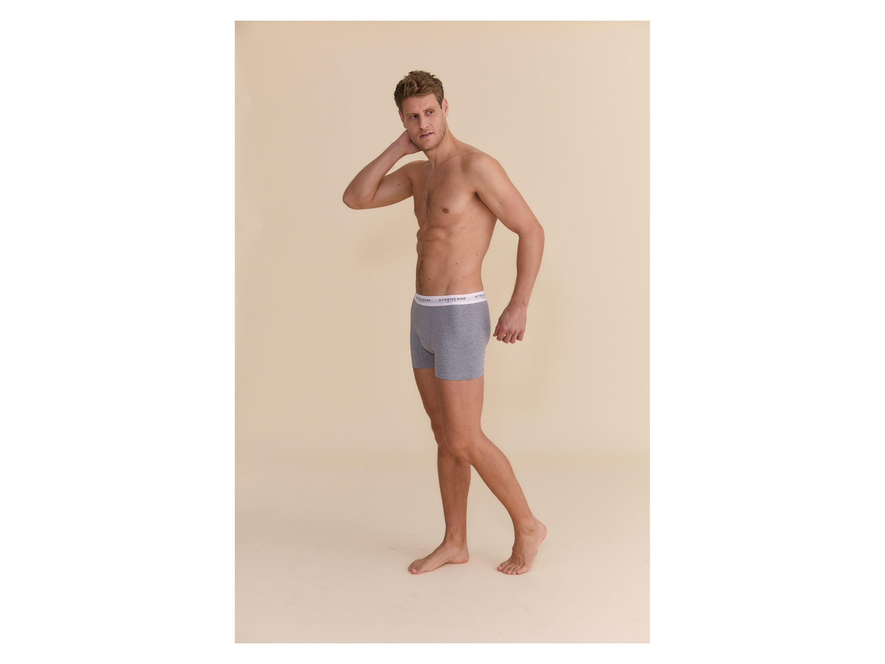 Thumbnail - Strenesse Blue Herren Boxer, 2 Stück (navy/grau, L)