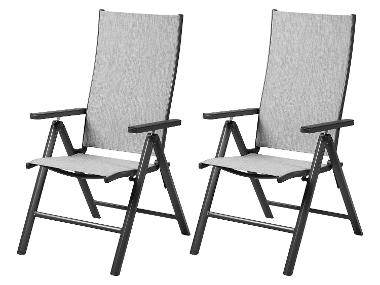 LIVARNO® Alu-Klappsessel »Houston« hellgrau-meliert, 2 Stück