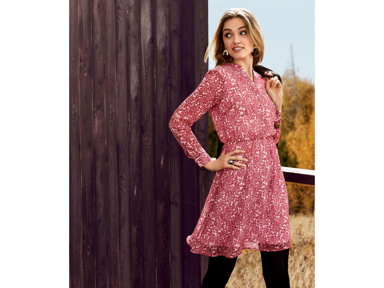 Gehe zu Vollbildansicht: esmara Damen Kleid, in leichter Chiffon-Qualität - Bild 3