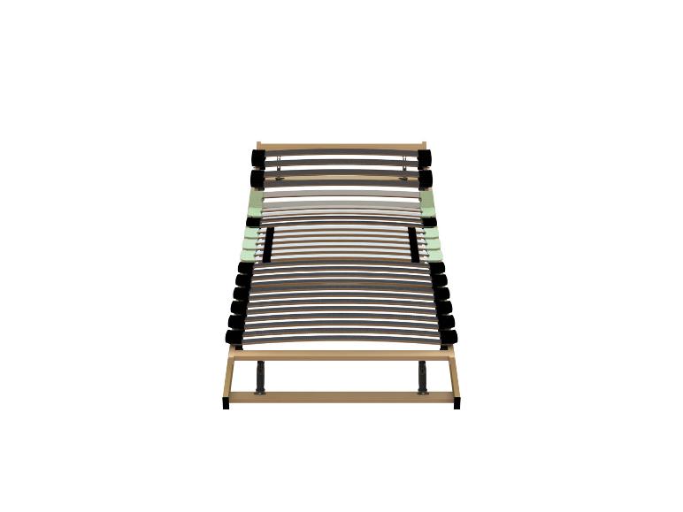 Lattenrost mit verstellbaren Befestigungen.