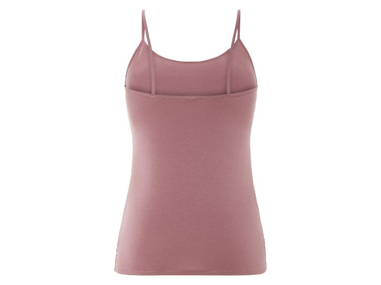 Ein rosafarbenes Tanktop ohne Ärmel.