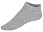 Kurze graue Baumwollsocken.