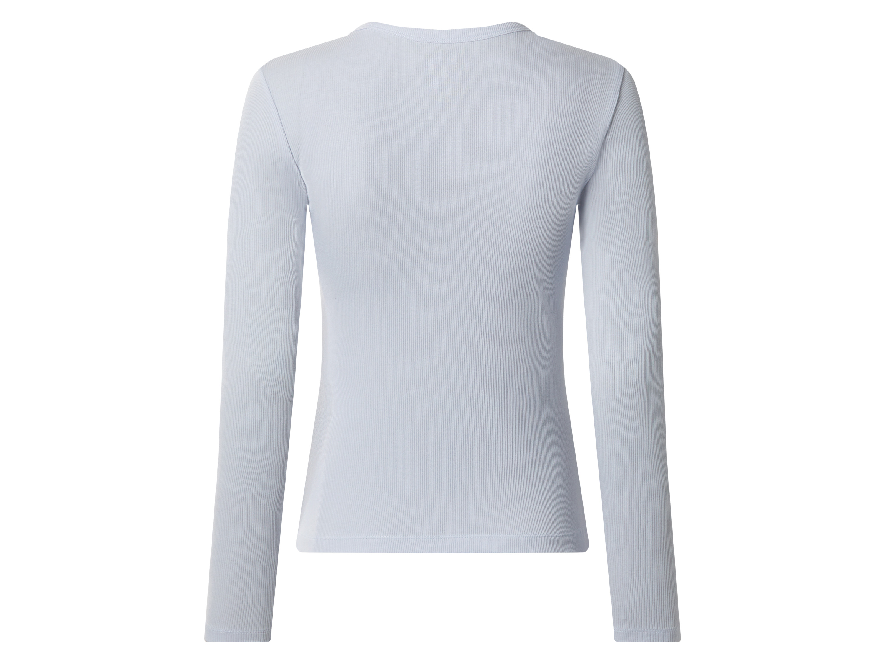 Thumbnail - esmara® Damen Langarmshirt Rippe (Blau, M(40/42))