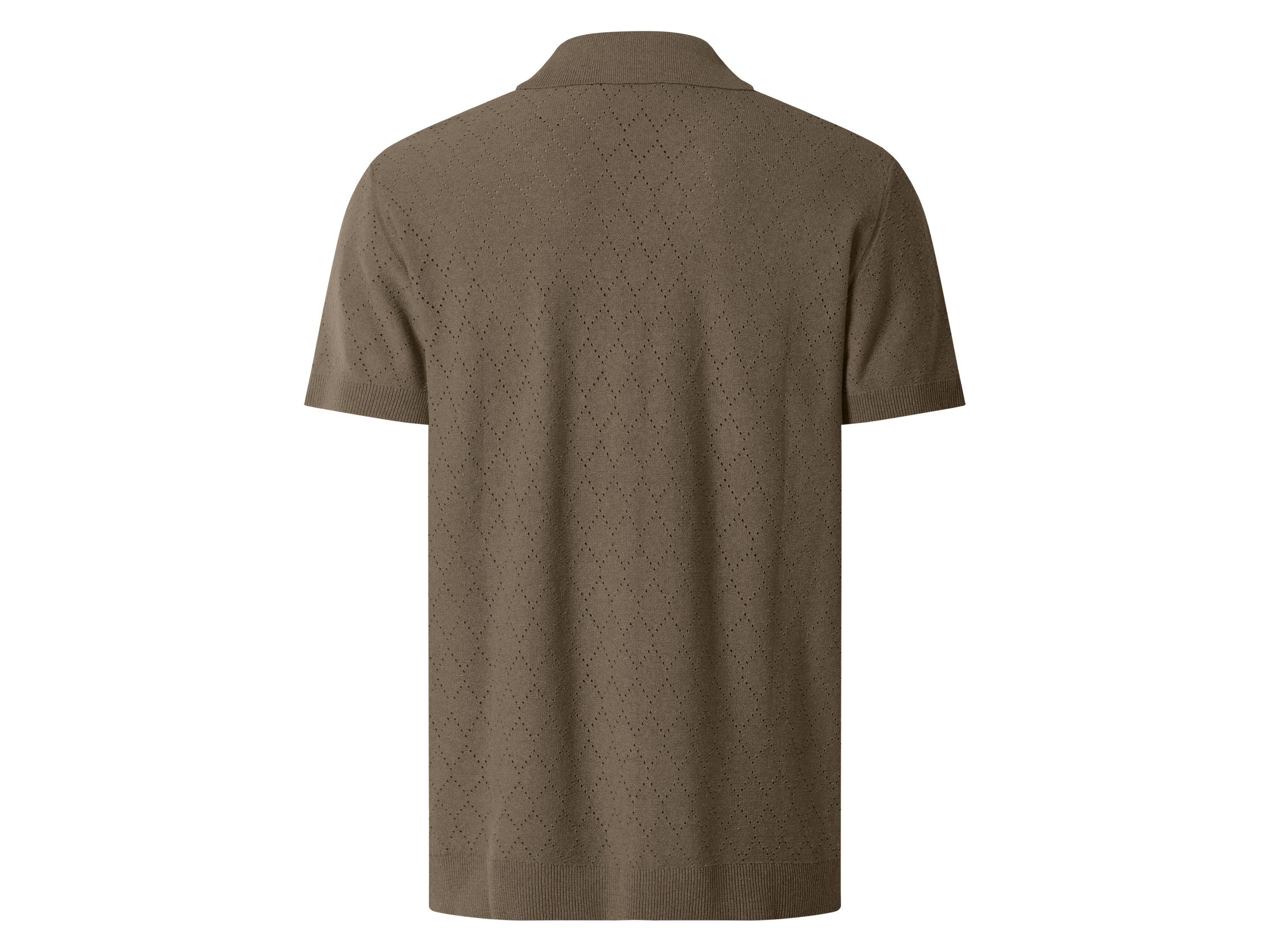 ESMARA MEN Herren Strick-Poloshirt (Beige, S (44/46)) – Bild 3 von 3