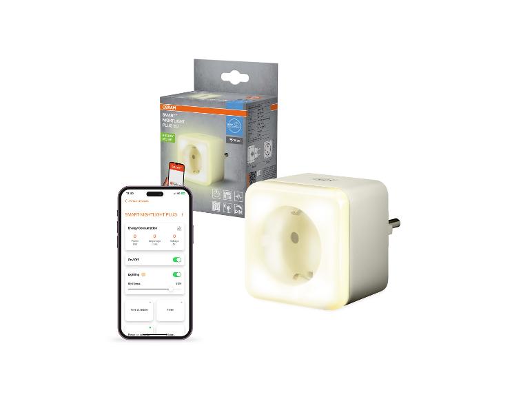 Smarter Nachtlichtstecker mit Energiezähler und App-Steuerung