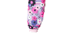 Kinderärmel mit Blumenmuster und rosa Fleecebündchen
