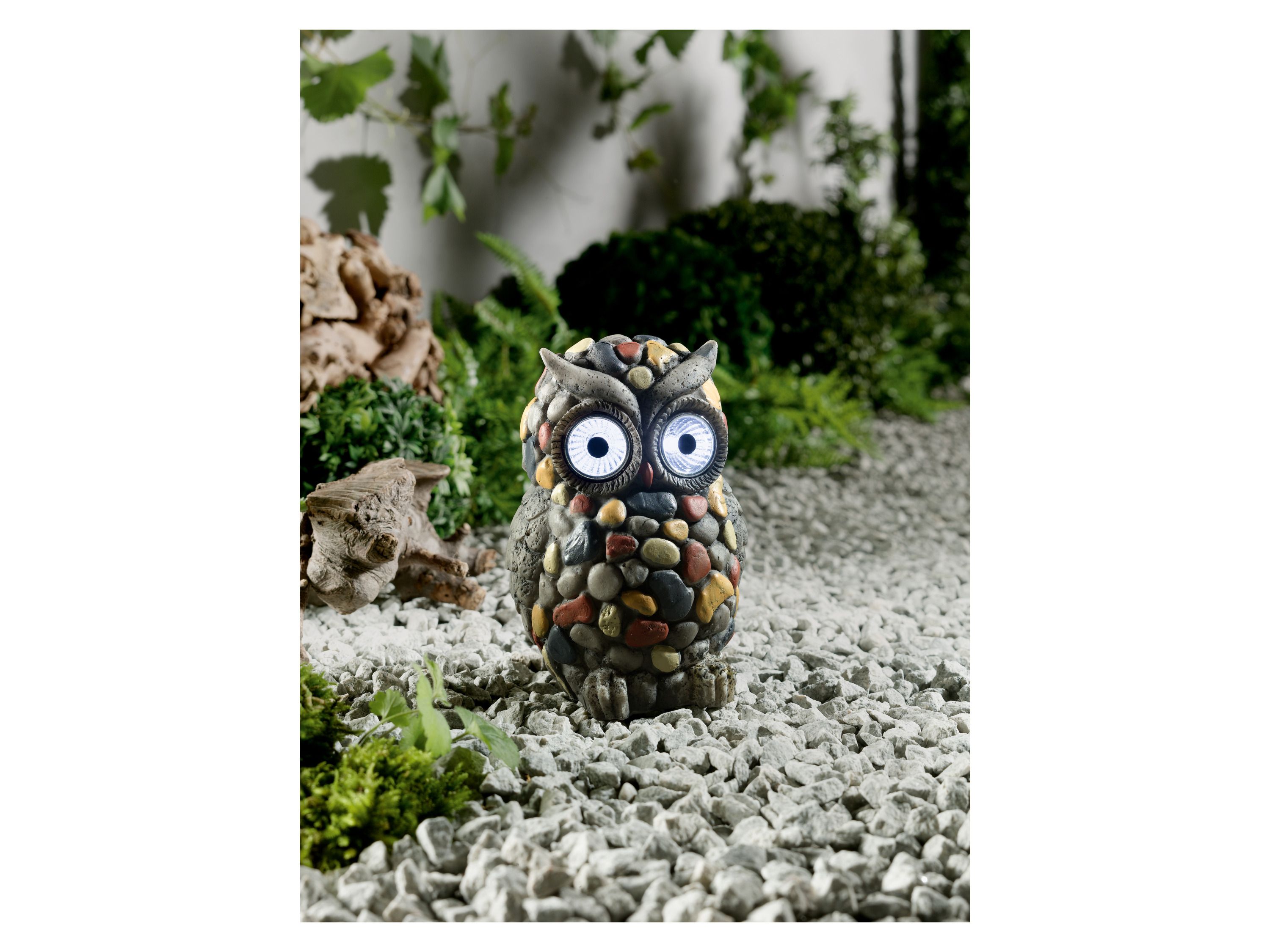 Thumbnail - LIVARNO home Gartenfiguren LED Augen Solar (Eule)