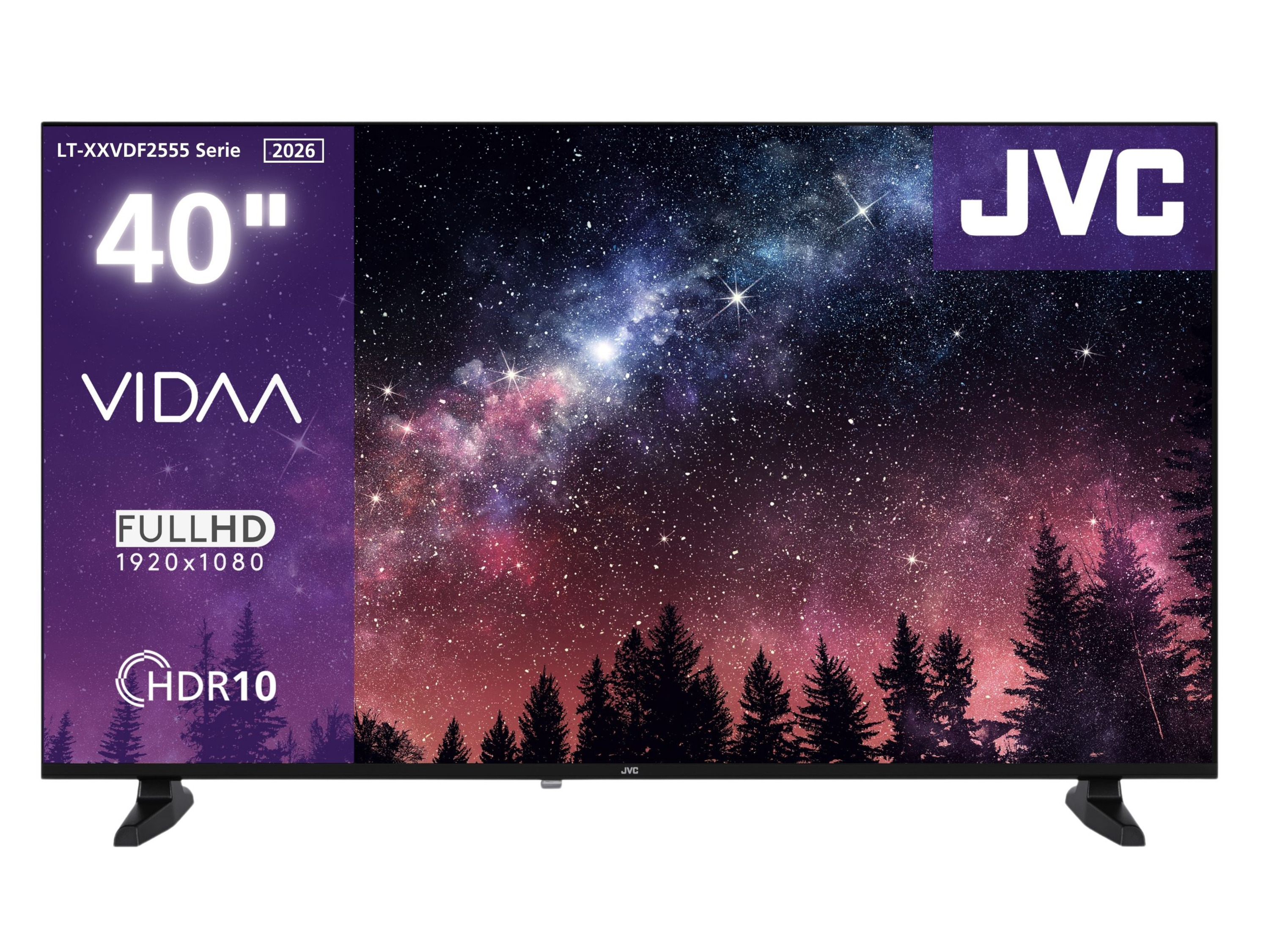 JVC 40 Zoll Fernseher »LT-40VDF2555« Smart TV VIDAA, Full HD, HDR, Triple-Tuner