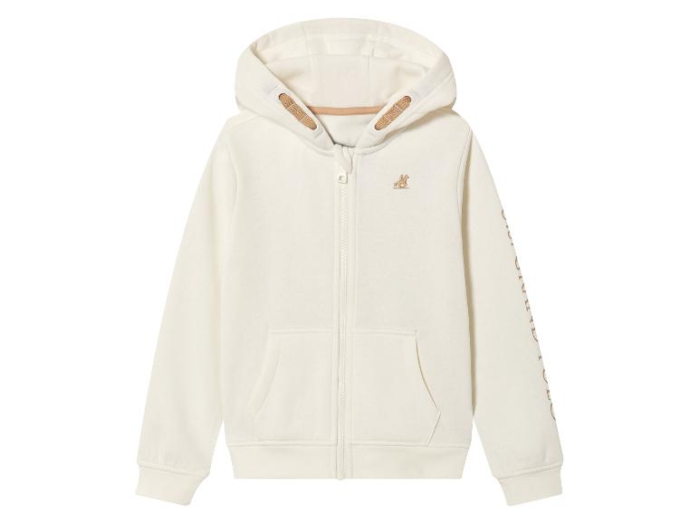 Ein weißer Kapuzenpullover von Ralph Lauren mit einem Pferdelogo.