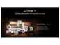 Google TV mit Apps wie YouTube, Netflix und Prime Video.