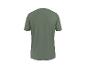 Herren olivgrünes Kurzarm-T-Shirt, Rückansicht.
