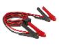 Überbrückungskabel mit roten und schwarzen Klemmen und integriertem Überspannungsschutz.