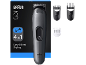 4-in-1 Trimmer mit drei Kammaufsätzen für einfaches und schnelles Styling.
