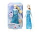 Eine singende Elsa Puppe aus Frozen mit einem blauen Kleid.