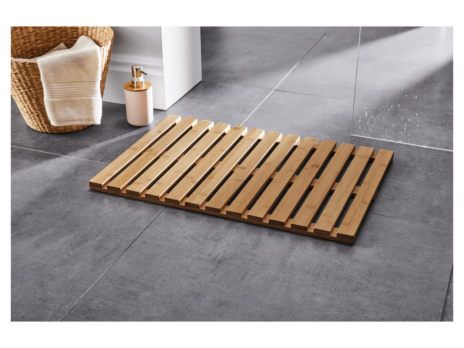 Bambus-Badematte \ Bambus-Badewannentablett | LIDL
