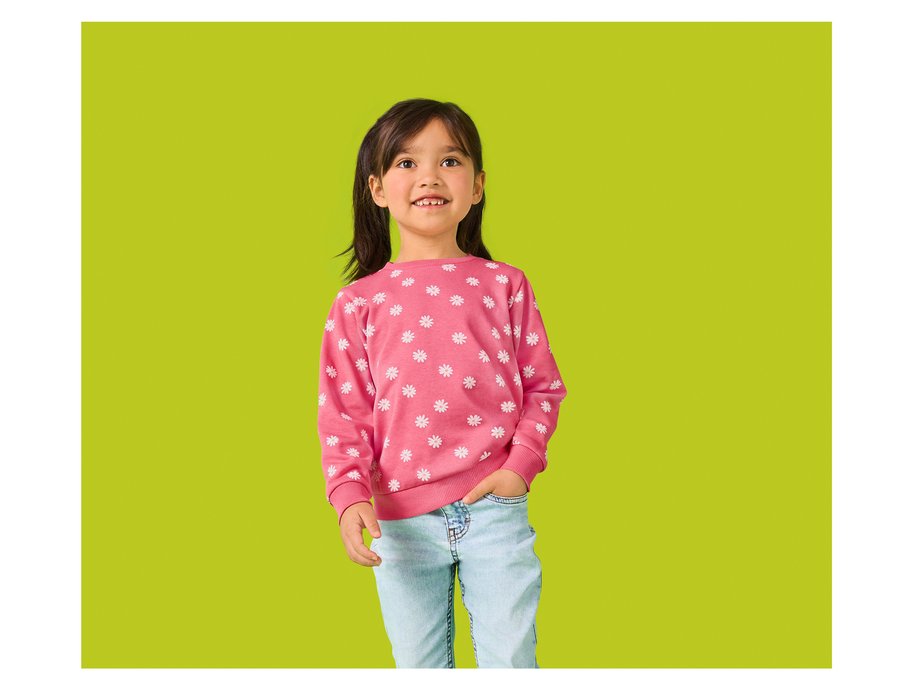 Thumbnail - lupilu® Kleinkinder Sweatpullover (Pink, 122/128)