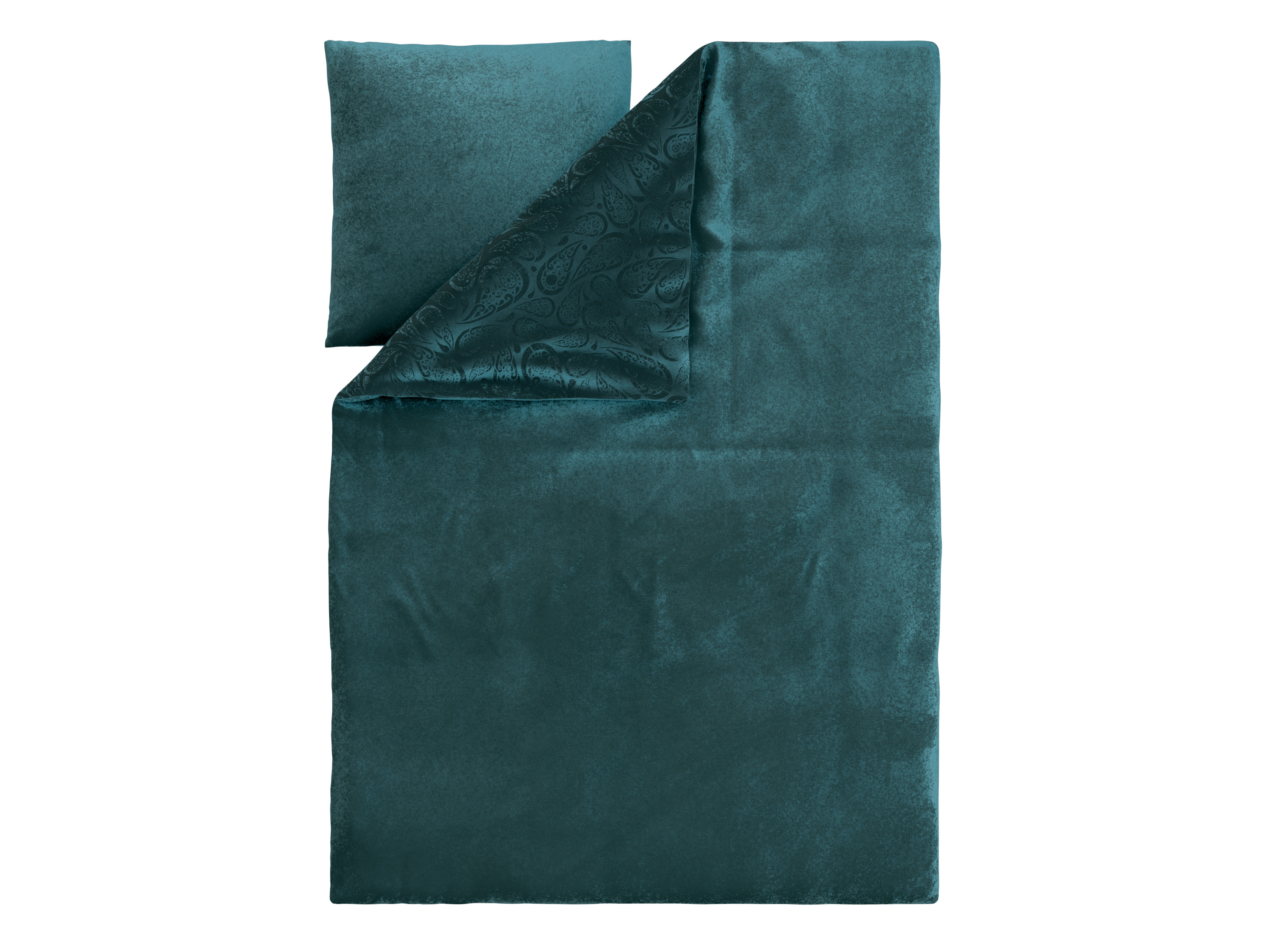 Thumbnail - LIVARNO® Plüsch-Wendebettwäsche (Grün)