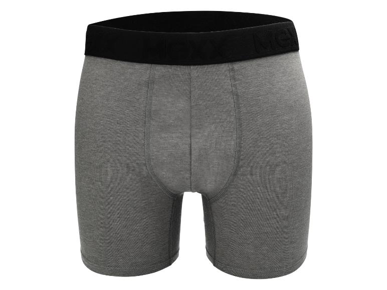 Graue Herren-Boxershorts mit schwarzem Bund