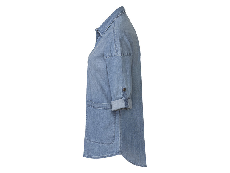 Gehe zu Vollbildansicht: esmara® Damen Jeans-Overshirt mit Kentkragen - Bild 3