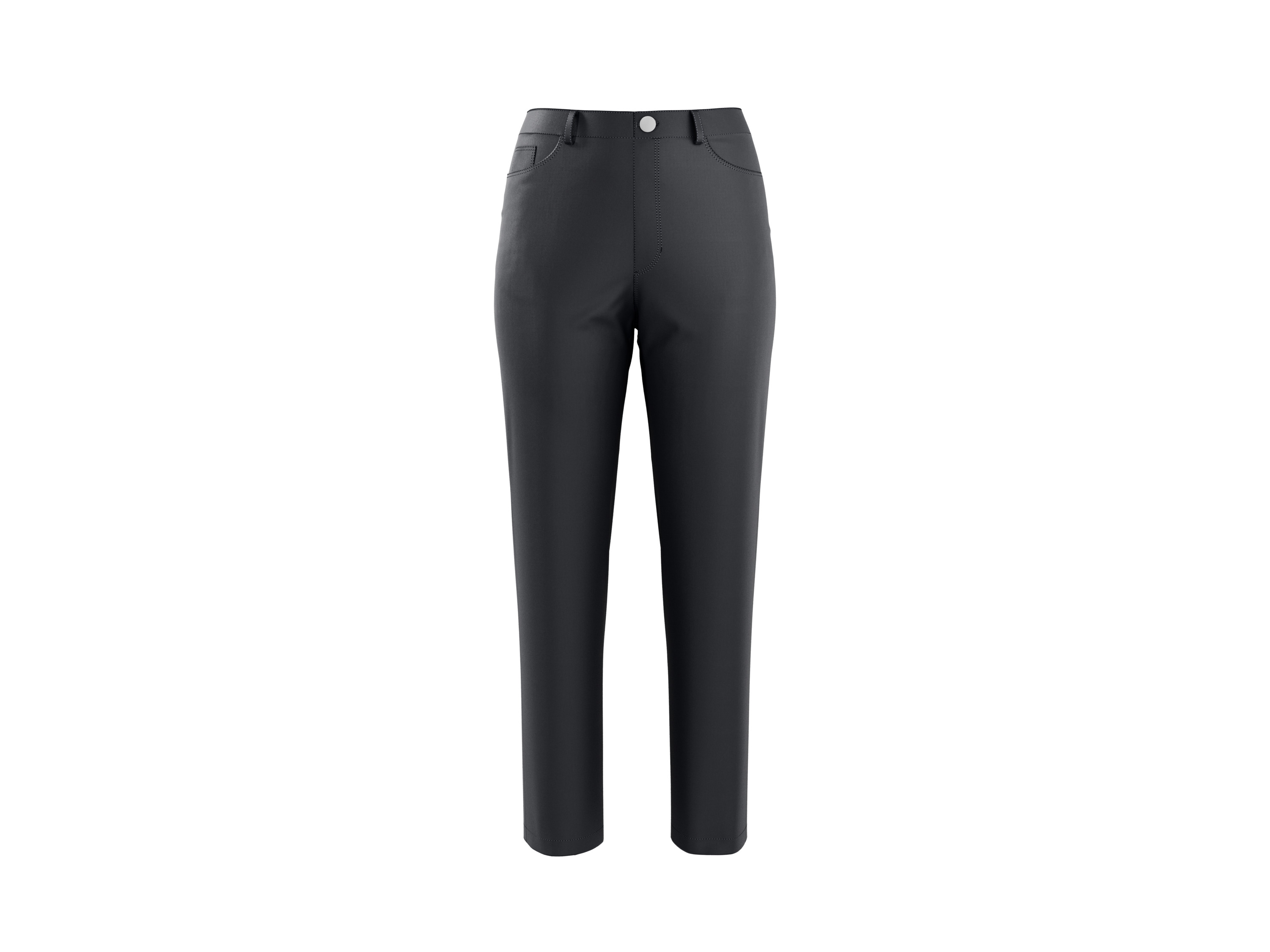 ESMARA® Damen Hose Slim Fit (Schwarz, 34)