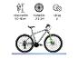 Graues Mountainbike mit grünen Akzenten, geeignet für Körpergröße 160-185cm, 27,5 Zoll Räder, 21 Gänge.