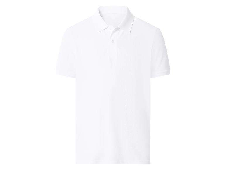 Weißes Herren-Poloshirt mit kurzen Ärmeln