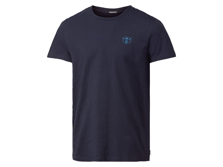 Ein dunkelblaues T-Shirt von Chassé mit einem kleinen Logo.