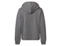 Ein grauer Hoodie mit langen Ärmeln