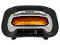 Pizzaofen mit Digitalanzeige, die 430 Grad und 30:00 Minuten anzeigt, mit einer Pizza darin.